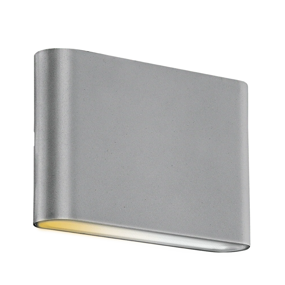 Aurora WallE CS 6W IP65 Up/Down CCT Wall Light 3000/4000/5700K - Grey - EN-WL6CSG