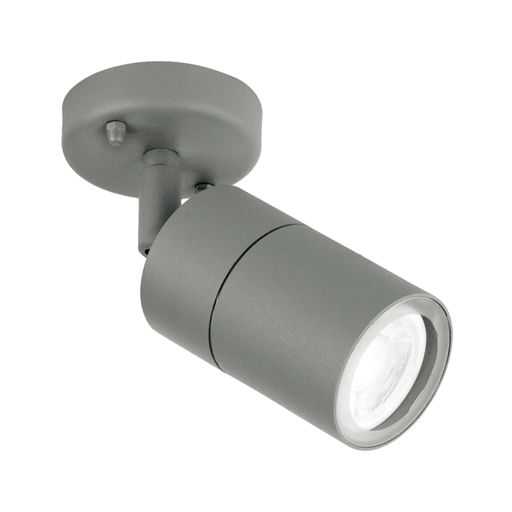 Aurora WallE IP44 Adjustable GU10 Wall Light - Grey - EN-WL1G