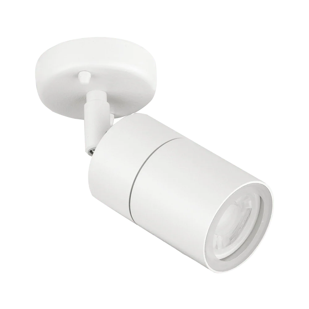 Aurora WallE IP44 Adjustable GU10 Wall Light - White - EN-WL1W