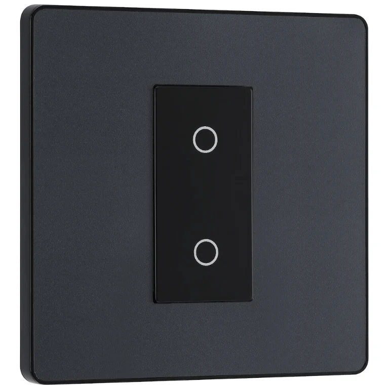BG Evolve Matt Grey 200W Single Touch Dimmer Switch 2-Way Master - PCDMGTDM1B