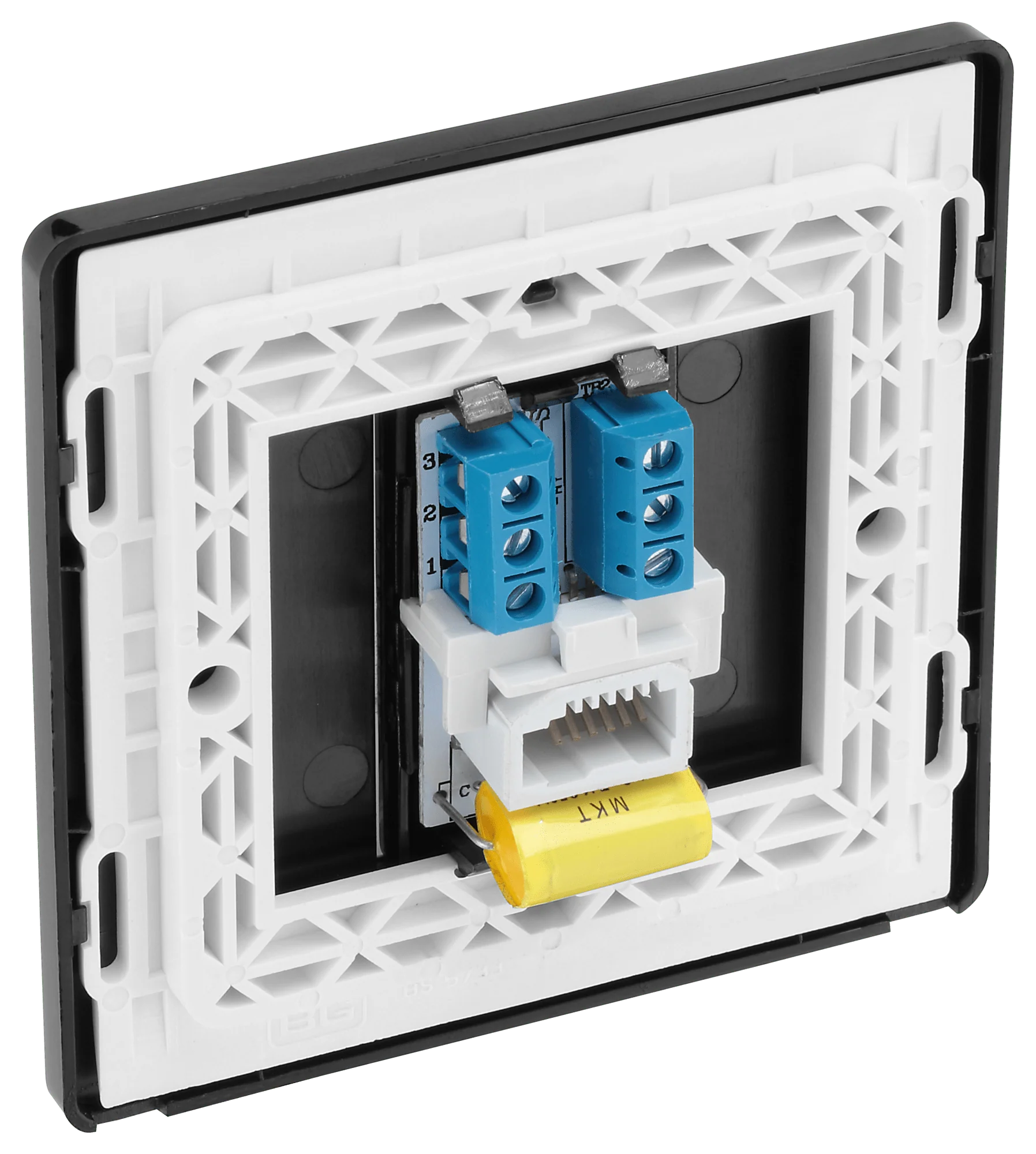 BG Evolve Matt Grey Single Master Telephone Socket - PCDMGBTM1B - Image 5