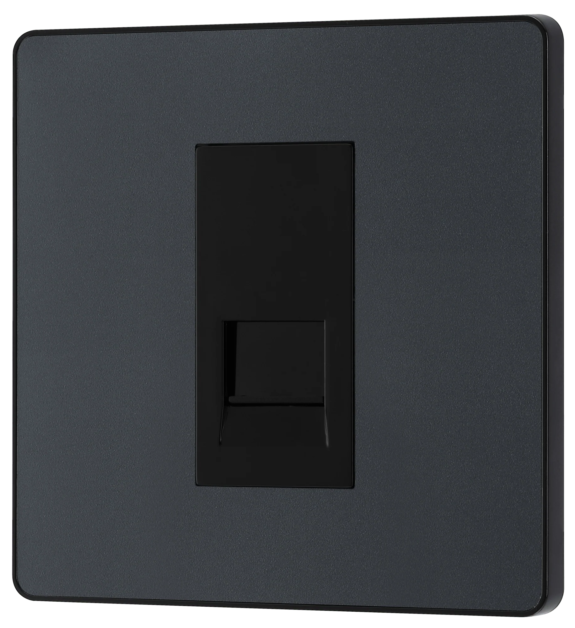BG Evolve Matt Grey Single Secondary Telephone Socket - PCDMGBTS1B - Image 3