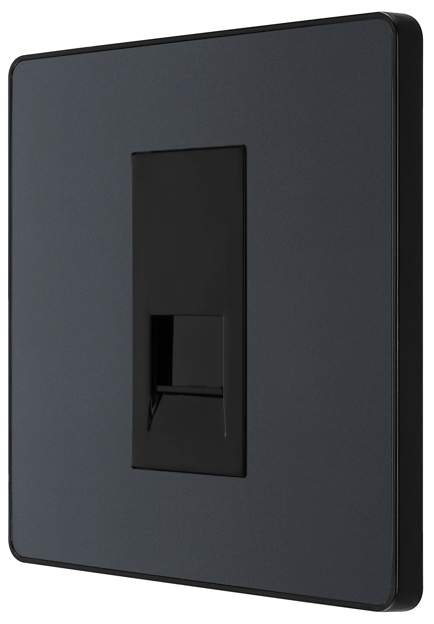 BG Evolve Matt Grey Single Secondary Telephone Socket - PCDMGBTS1B - Image 4