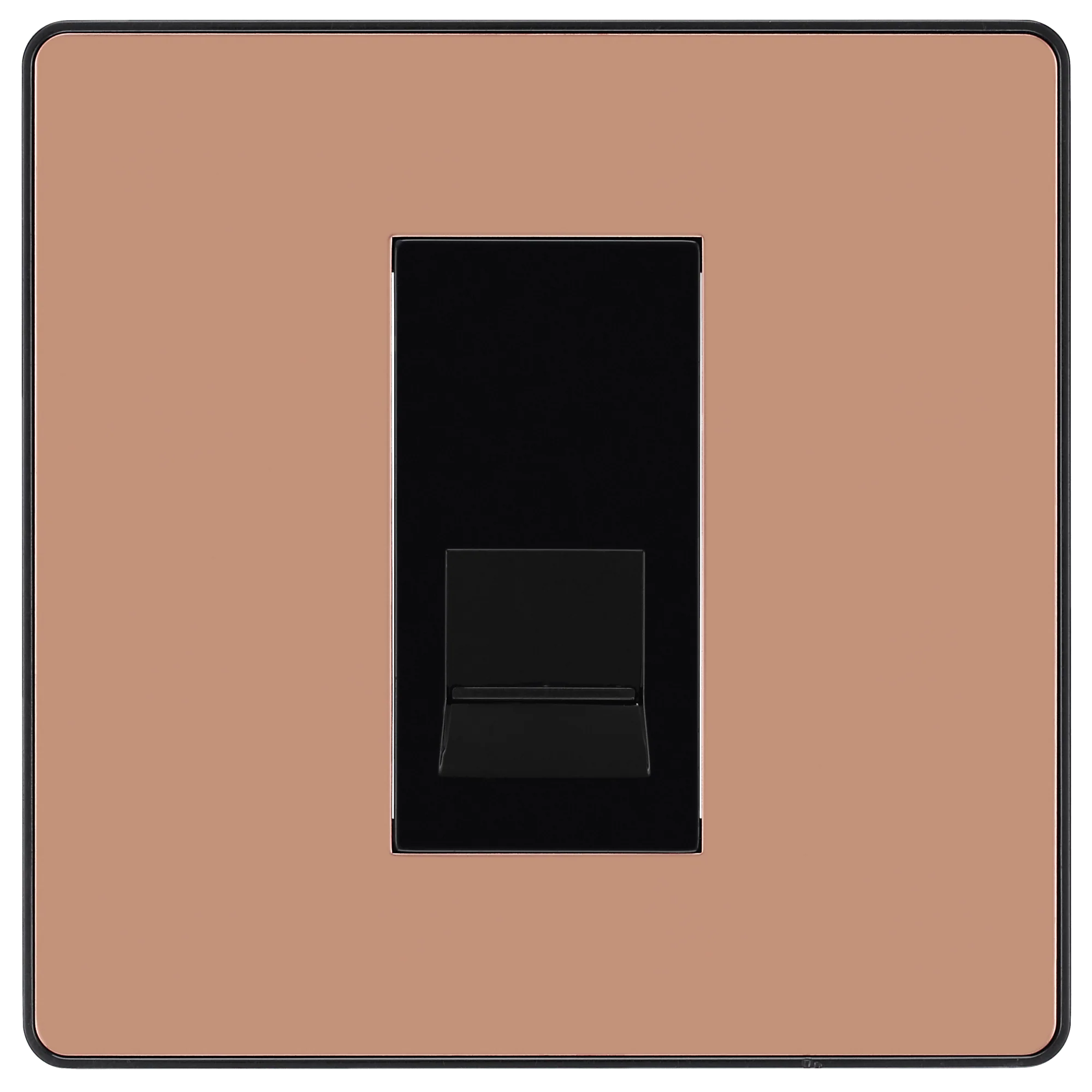 BG Evolve Polished Copper Single Master Telephone Socket - PCDCPBTM1B