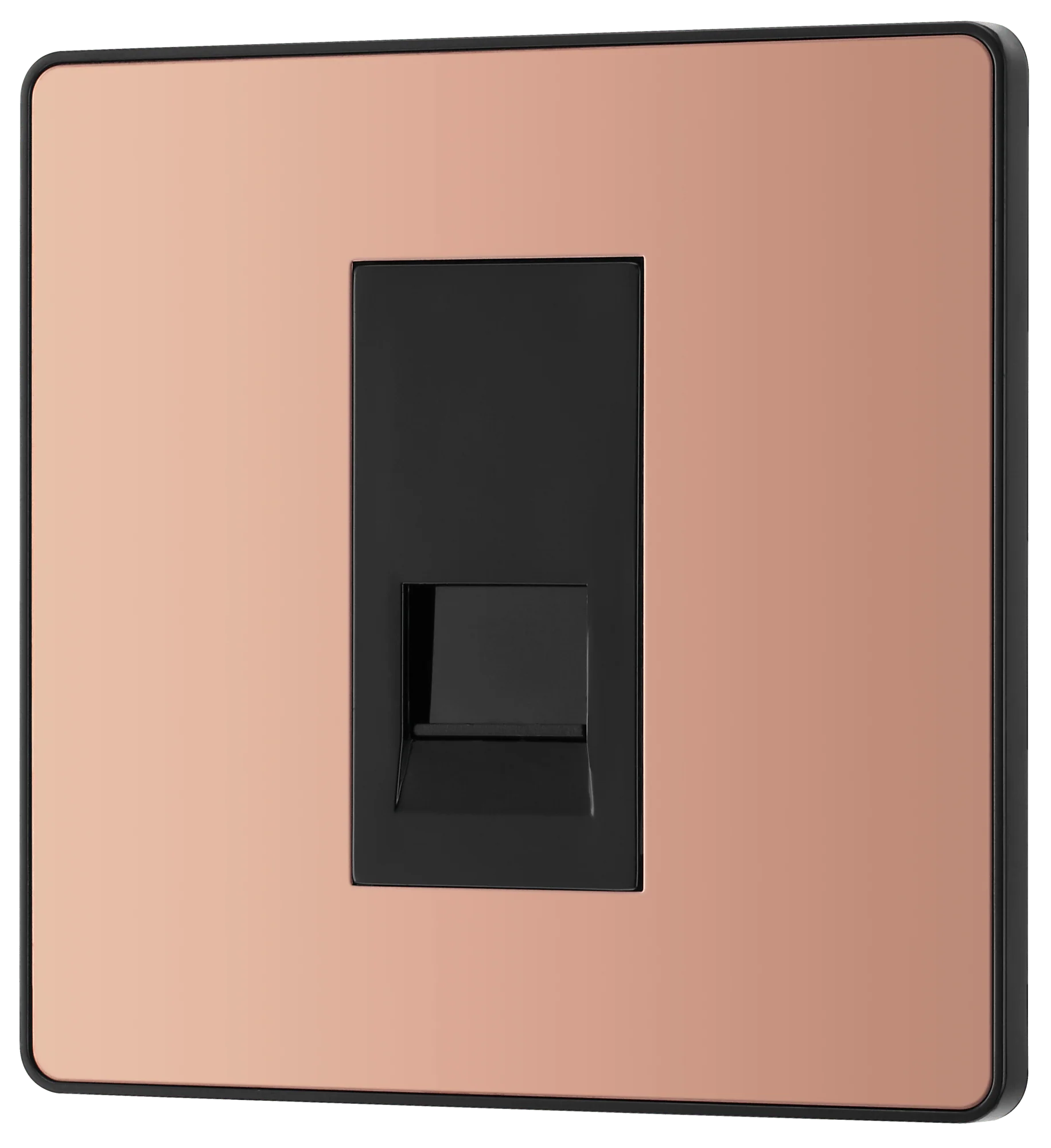BG Evolve Polished Copper Single Master Telephone Socket - PCDCPBTM1B - Image 2