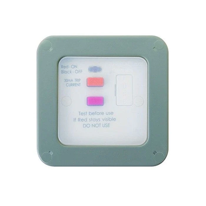 BG IP66 13A 1-Gang Weatherproof RCD Outdoor Fused Spur - WP55RCD