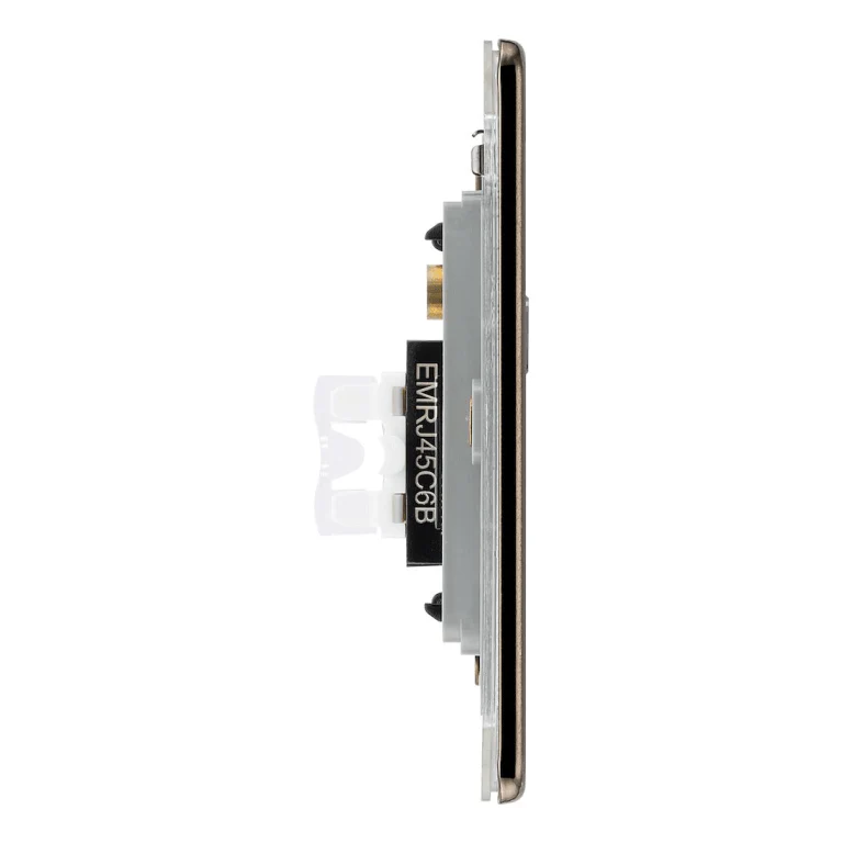 BG Flat Plate Black Nickel Rj45 Data Skt 1G - FBNRJ451 - Image 2
