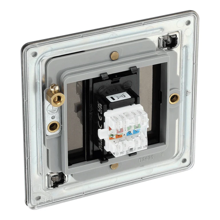 BG Flat Plate Black Nickel Rj45 Data Skt 1G - FBNRJ451 - Image 3