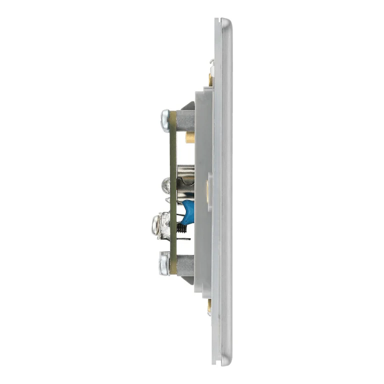 BG Flat Plate Brushed Steel Gr 2G Iso Co Ax Skt - FBS63 - Image 2