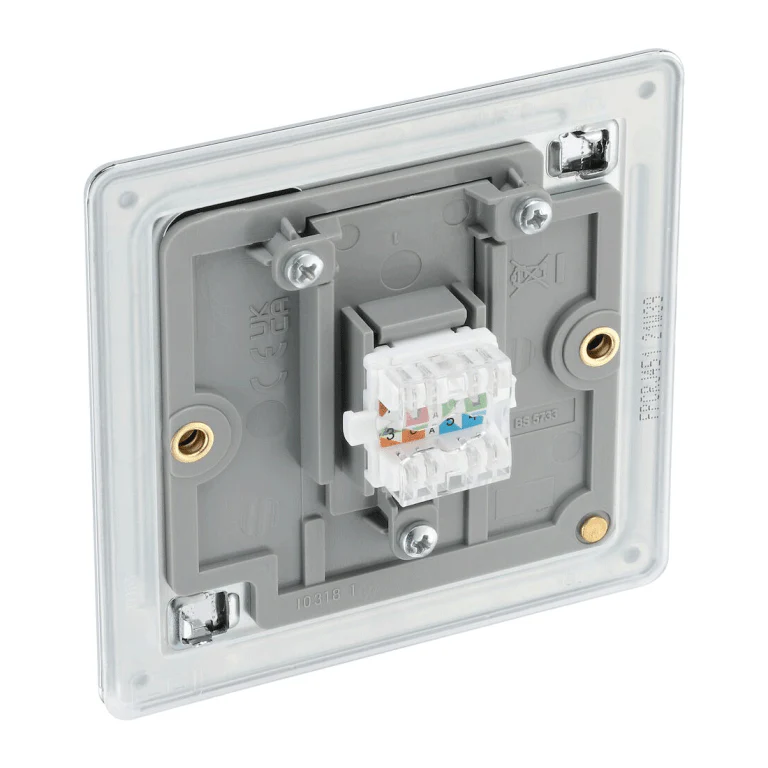 BG Flat Plate Polished Chrome Rj45 Data Skt 1G - FPCRJ451 - Image 4
