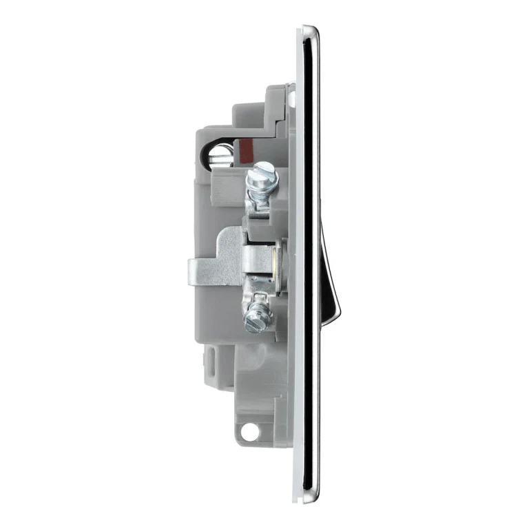 BG Screwless Flatplate Polished Chrome Switched 13A Fused Connection Unit - FPC50 - Image 2