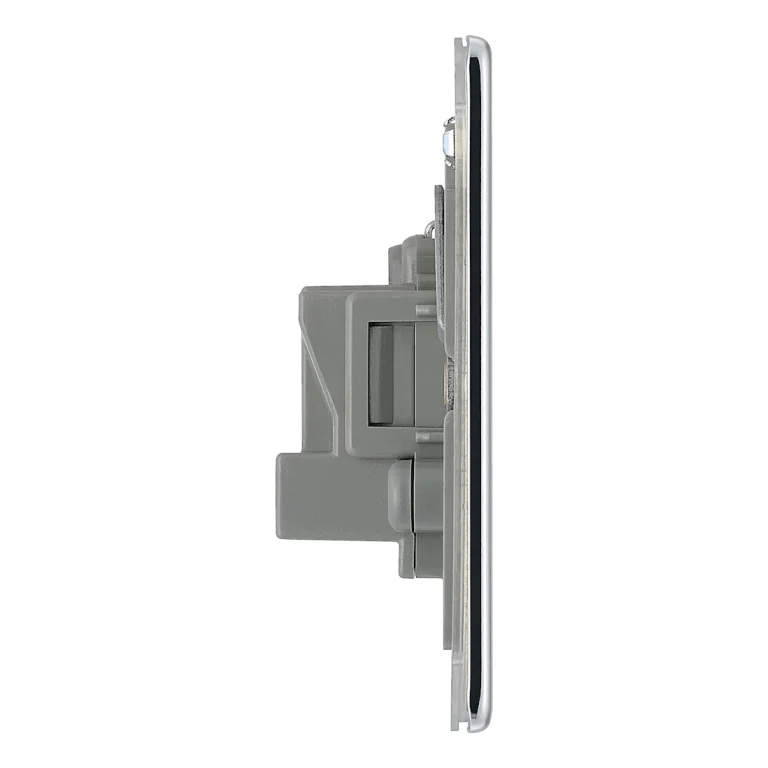 BG Flat Plate Polished Chrome Gr 5A Unswitched Skt Round Pin - FPC29G - Image 2