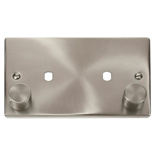 Click Scolmore Deco 1 Gang 1630W Max 2 Unfurnished Dimmer Plate and Knob - VPSC186
