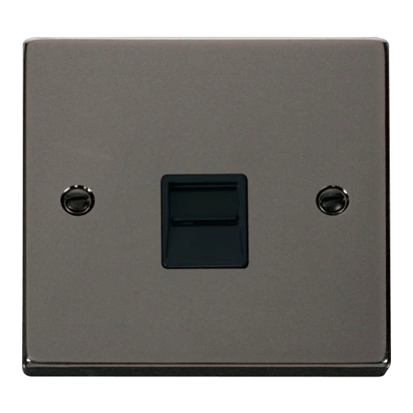 Click Scolmore Deco 1 Gang Master Telephone Socket - VPBN120BK