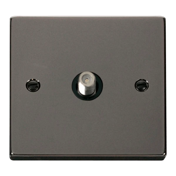 Click Scolmore Deco 1 Gang Non-Isolated Satellite Socket - VPBN156BK