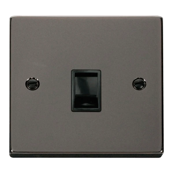 Click Scolmore Deco  1 Gang RJ11 Flush Socket - VPBN115BK