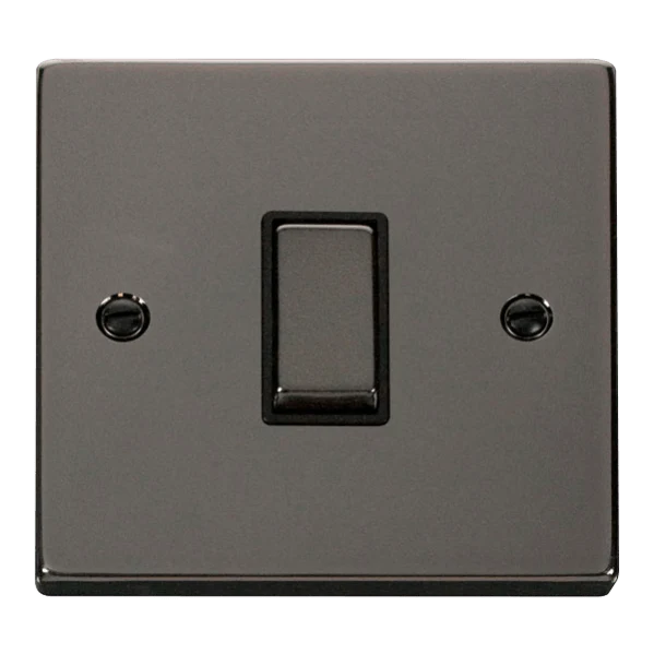 Click Scolmore Deco 10A 1 Gang Intermediate Rocker Switch - VPBN425BK