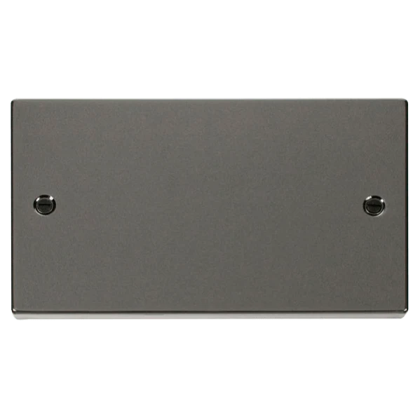 Click Scolmore Deco 2 Gang Blank Plate - VPBN061