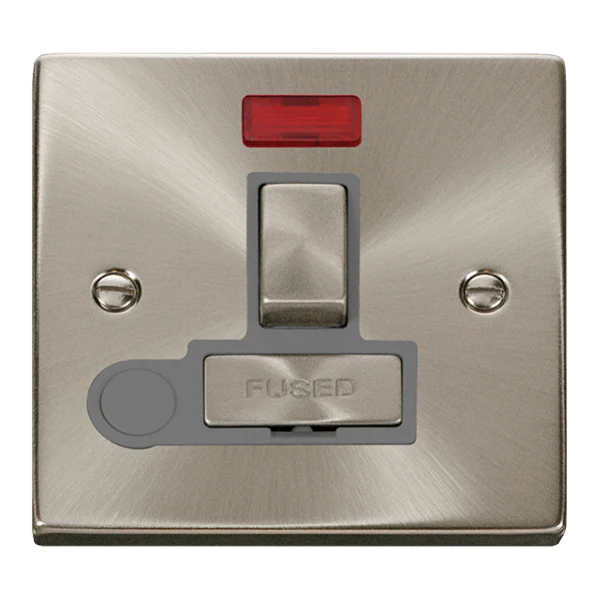 Click Scolmore Deco Ingot 13A Flex Outlet Neon Switched Fused Spur Unit - VPSC552GY