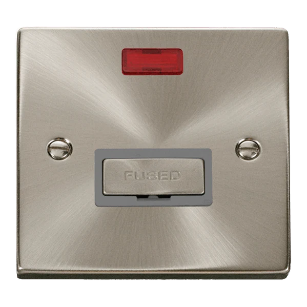 Click Scolmore Deco Ingot 13A Neon Fused Spur Unit - VPSC753GY