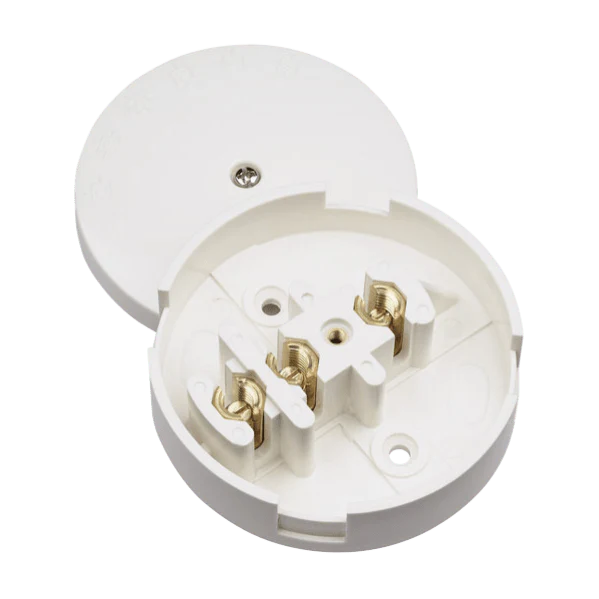 Click Scolmore Essentials 30A Junction Box S-Entry 3 Terminal White - WA072