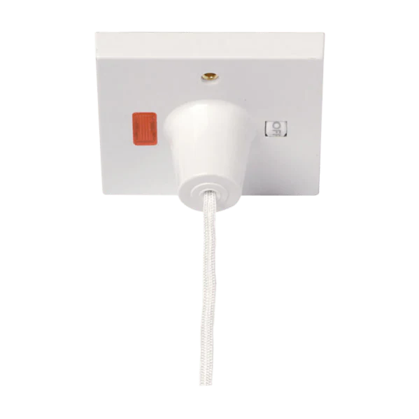 Click Scolmore Essentials 45A Double Pole Pull Switch - PRW210