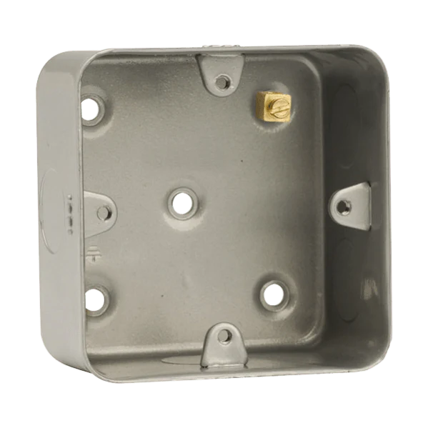 Click Scolmore Essentials Metal Clad 40MM  Single Back Box - CL083