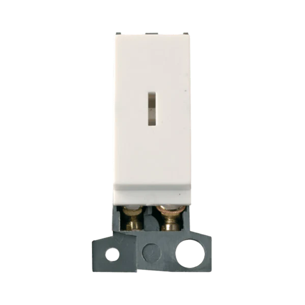 Click Scolmore MiniGrid 10A 2 Way Key Switch Module White - MD003PW