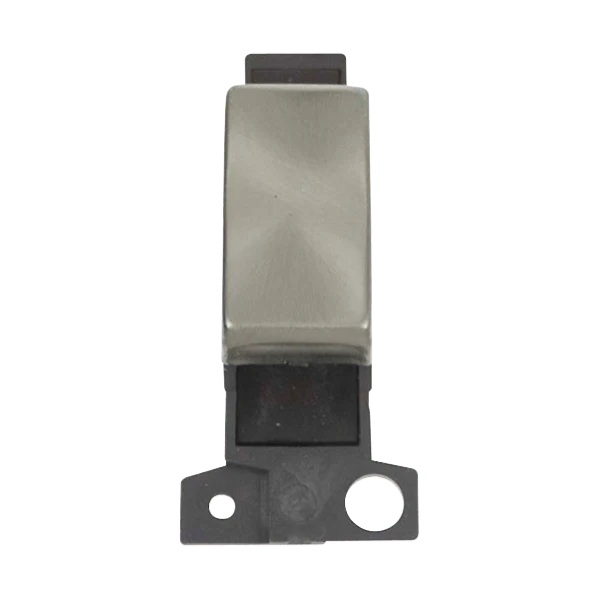Click Scolmore MiniGrid 10A 3 Position Switch Ingot Module Satin Chrome - MD070SC