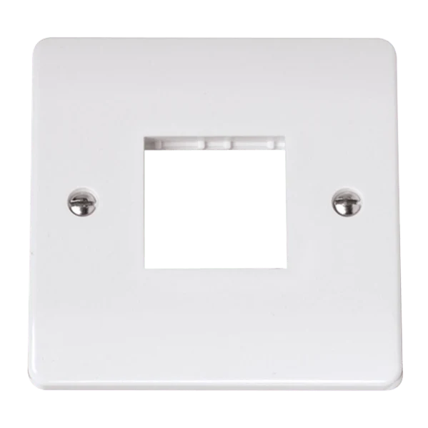 Click Scolmore MiniGrid Single Switch Plate 2 Gang Aperture White - CMA402