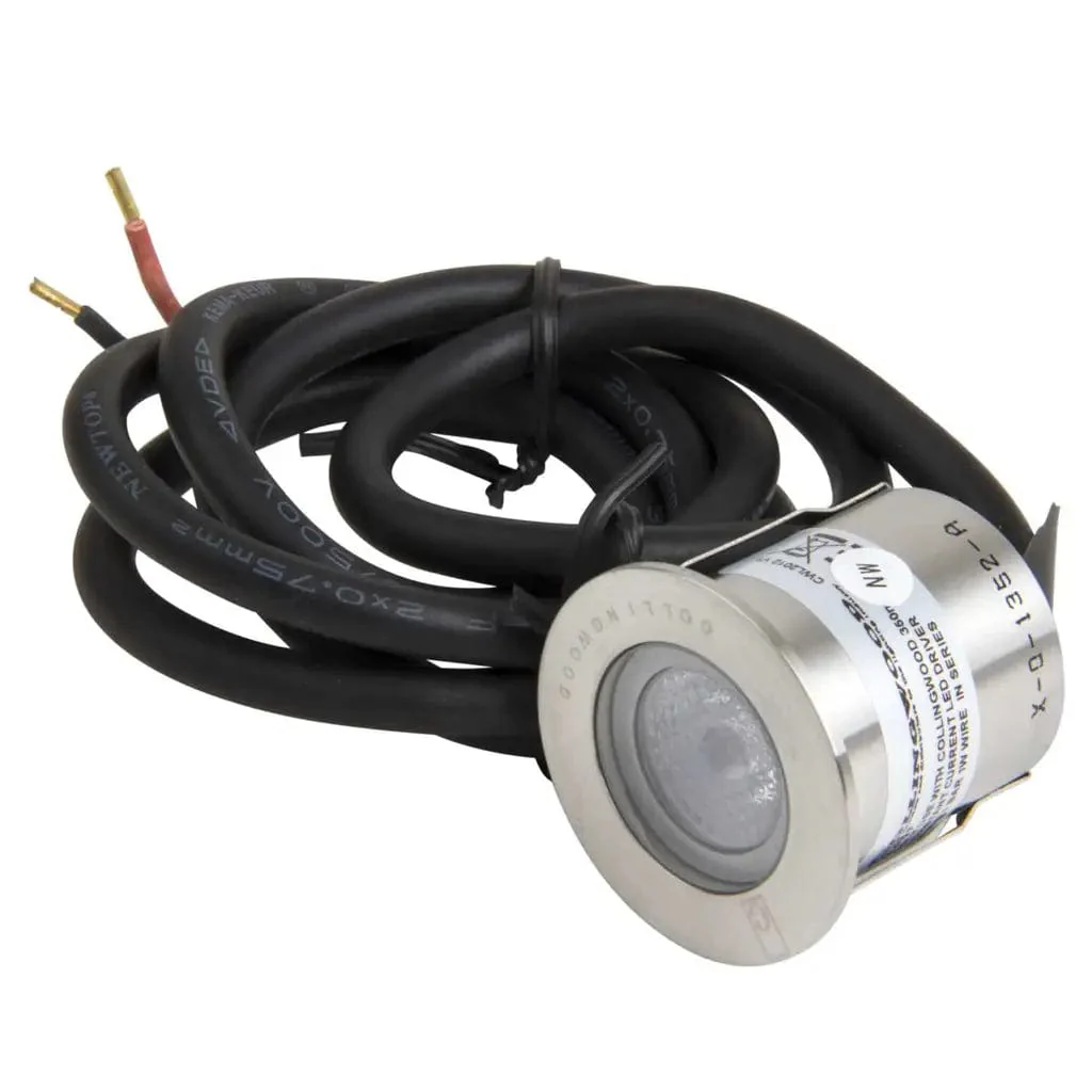 Collingwood Low Profile 38 Degree Stainless Steel Ground Light with 1w Warm White LED - GL019FWARMWHITE - Image 2
