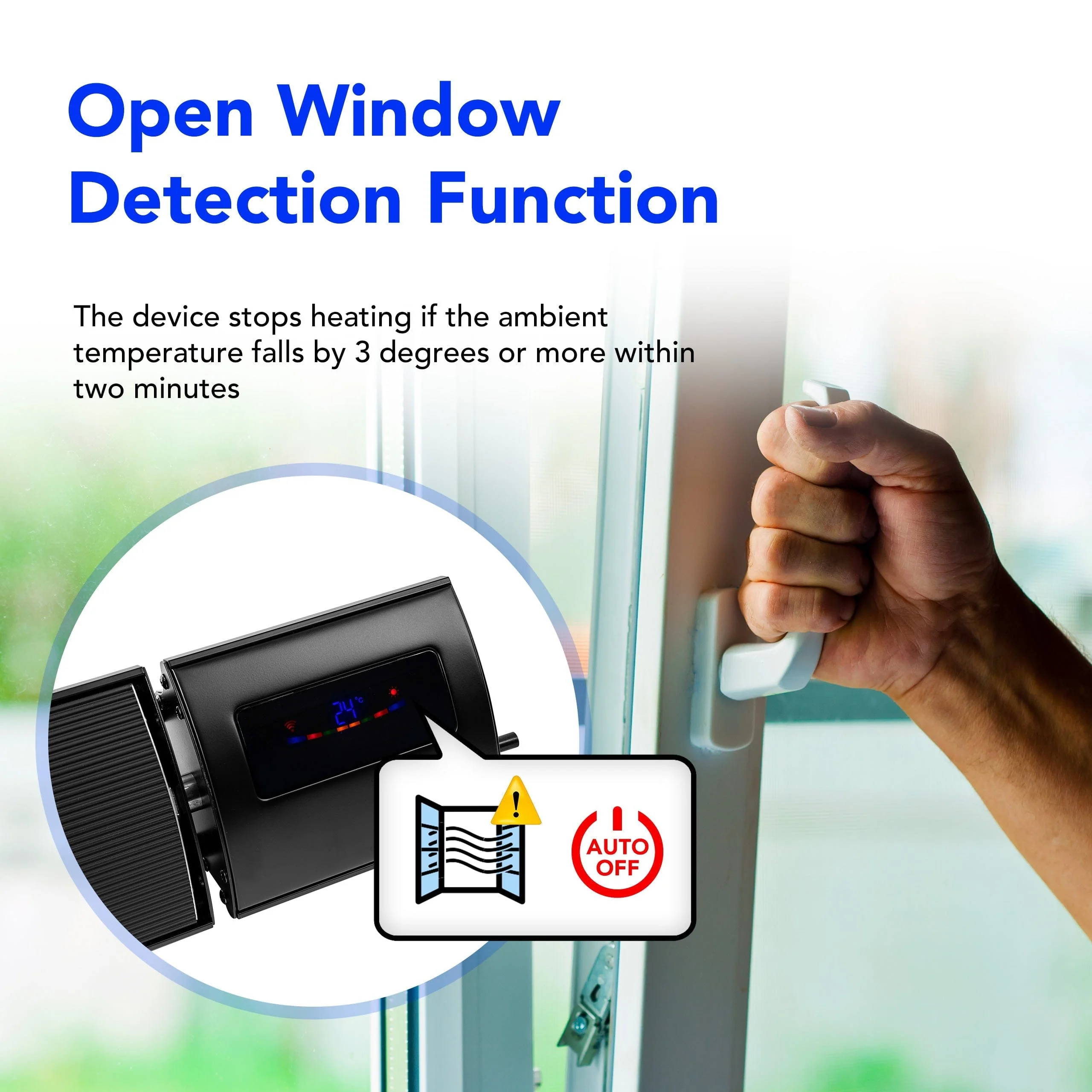 Devola 1.8kW Indoor And Outdoor Wi-Fi Radiant Heater - DVRH1800B - Return Unit - Image 3