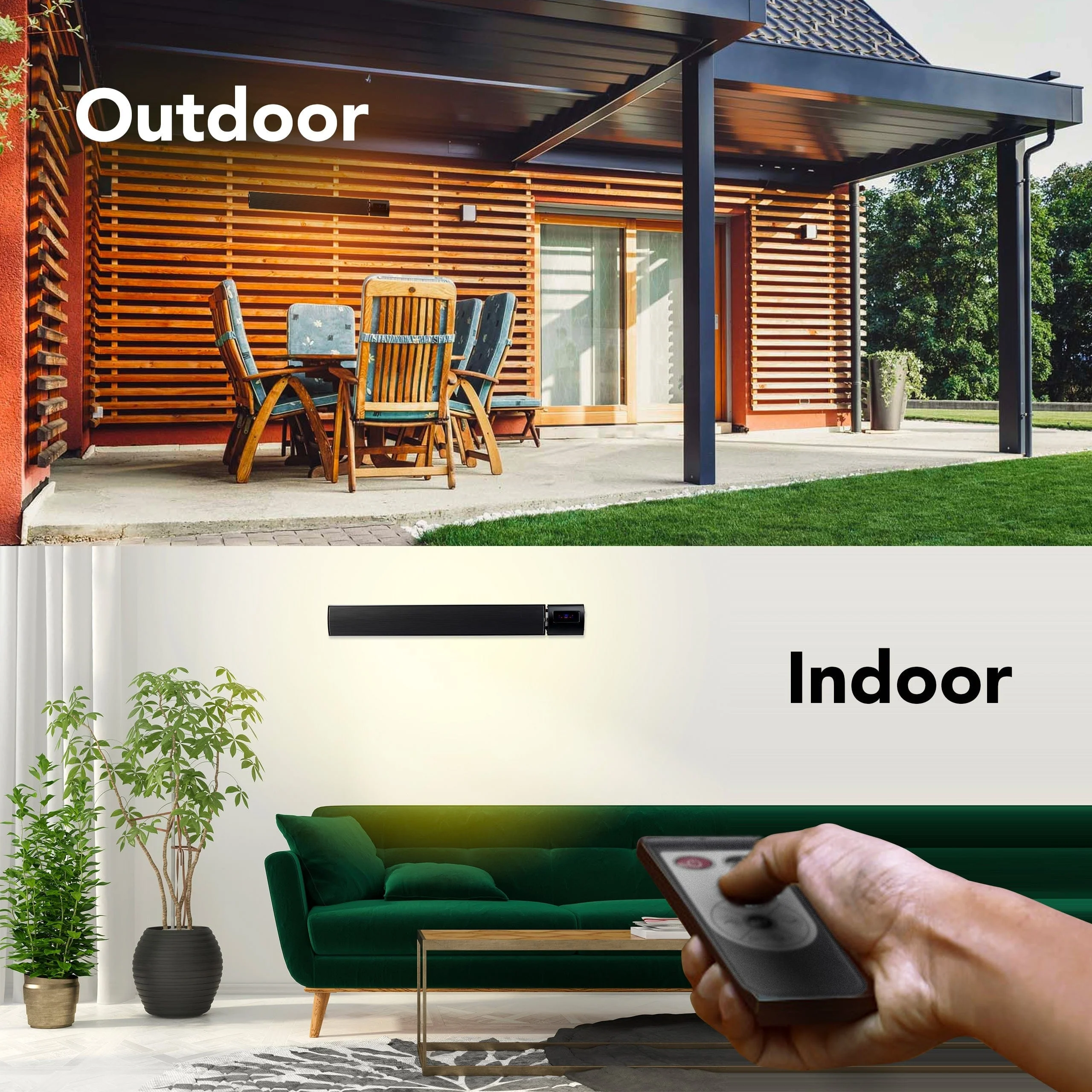 Devola 1.8kW Indoor And Outdoor Wi-Fi Radiant Heater - DVRH1800B - Return Unit - Image 7