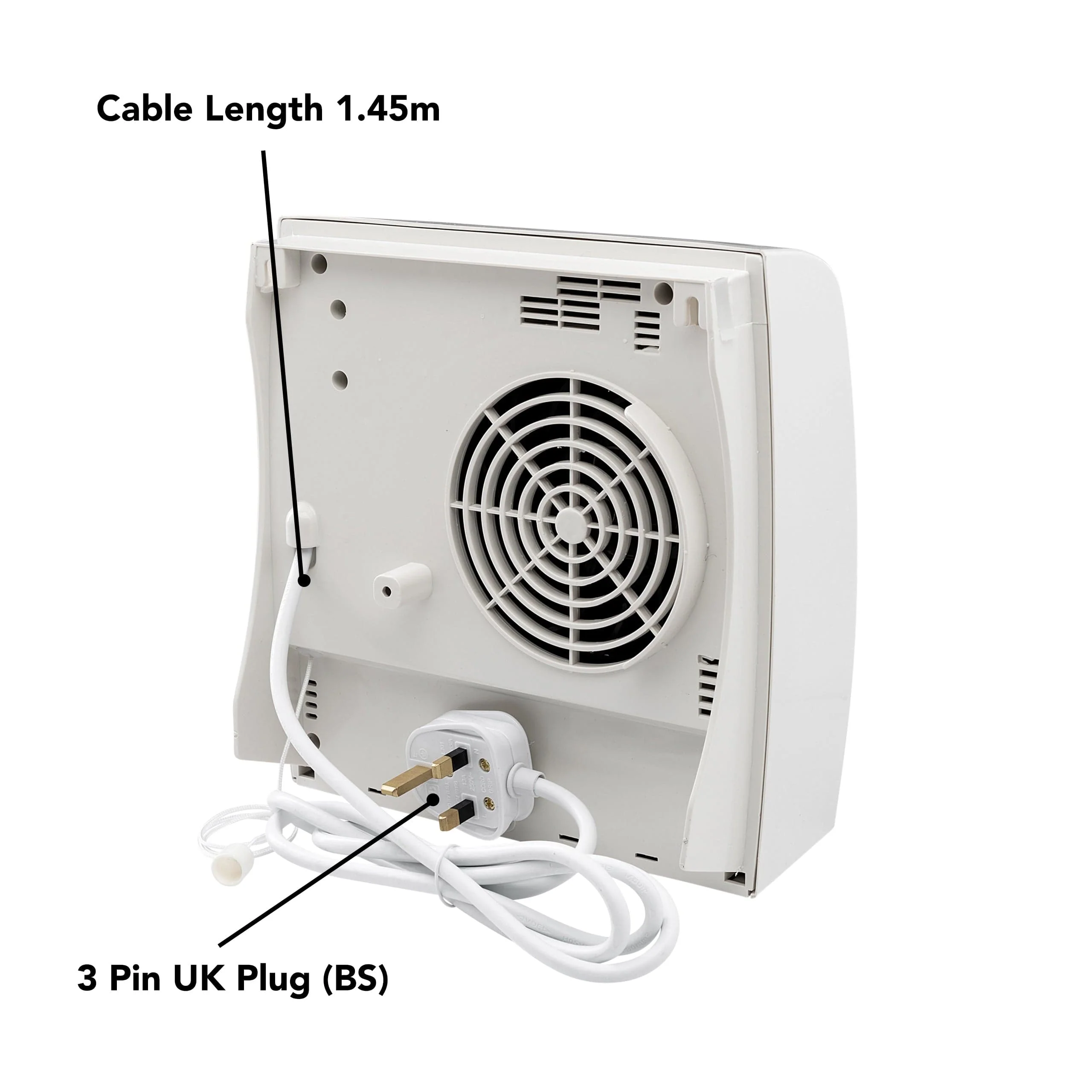 Devola 2kW Bathroom Heater White IP23 - DVBH20W - Return Unit - Image 5