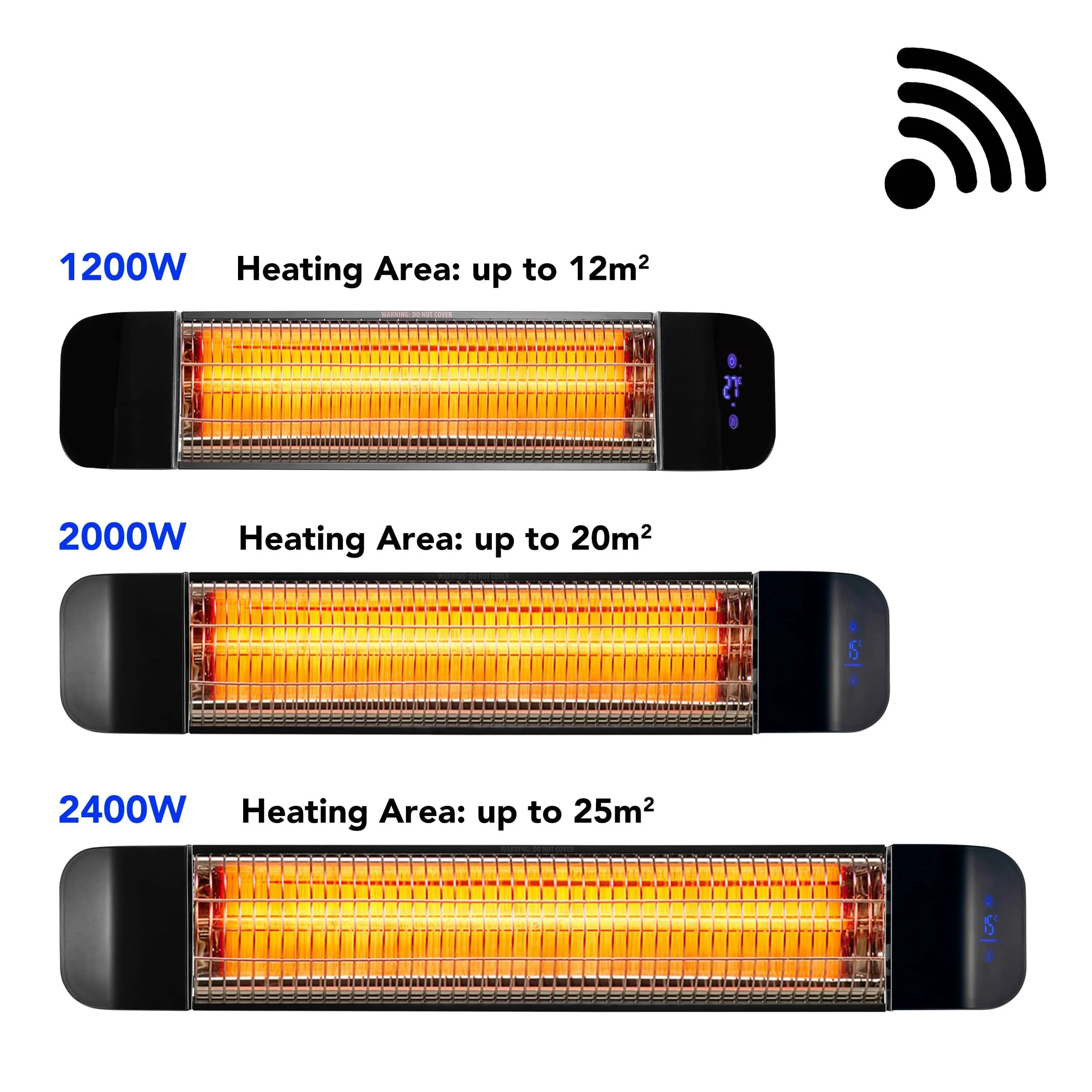 Devola 2kW Wi-Fi Patio Radiant Heater - DVPH2000B - Return Unit - Image 6