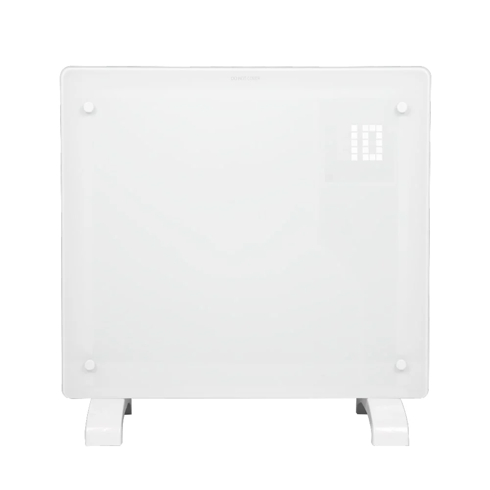 Devola Designer 1kW Smart Glass Panel Heater with Timer White - DVPW1000WH - Return Unit