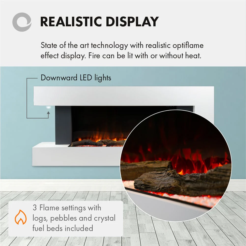 Devola Dorking 2kW Electric Fireplace Suite – DVWF202GW - Return Unit - Image 4