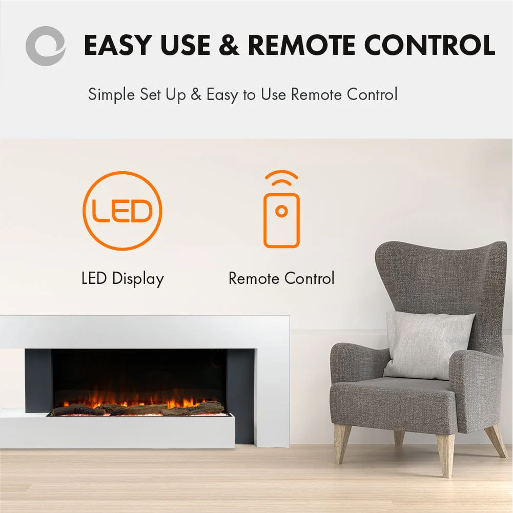 Devola Dorking 2kW Electric Fireplace Suite – DVWF202GW - Return Unit - Image 7