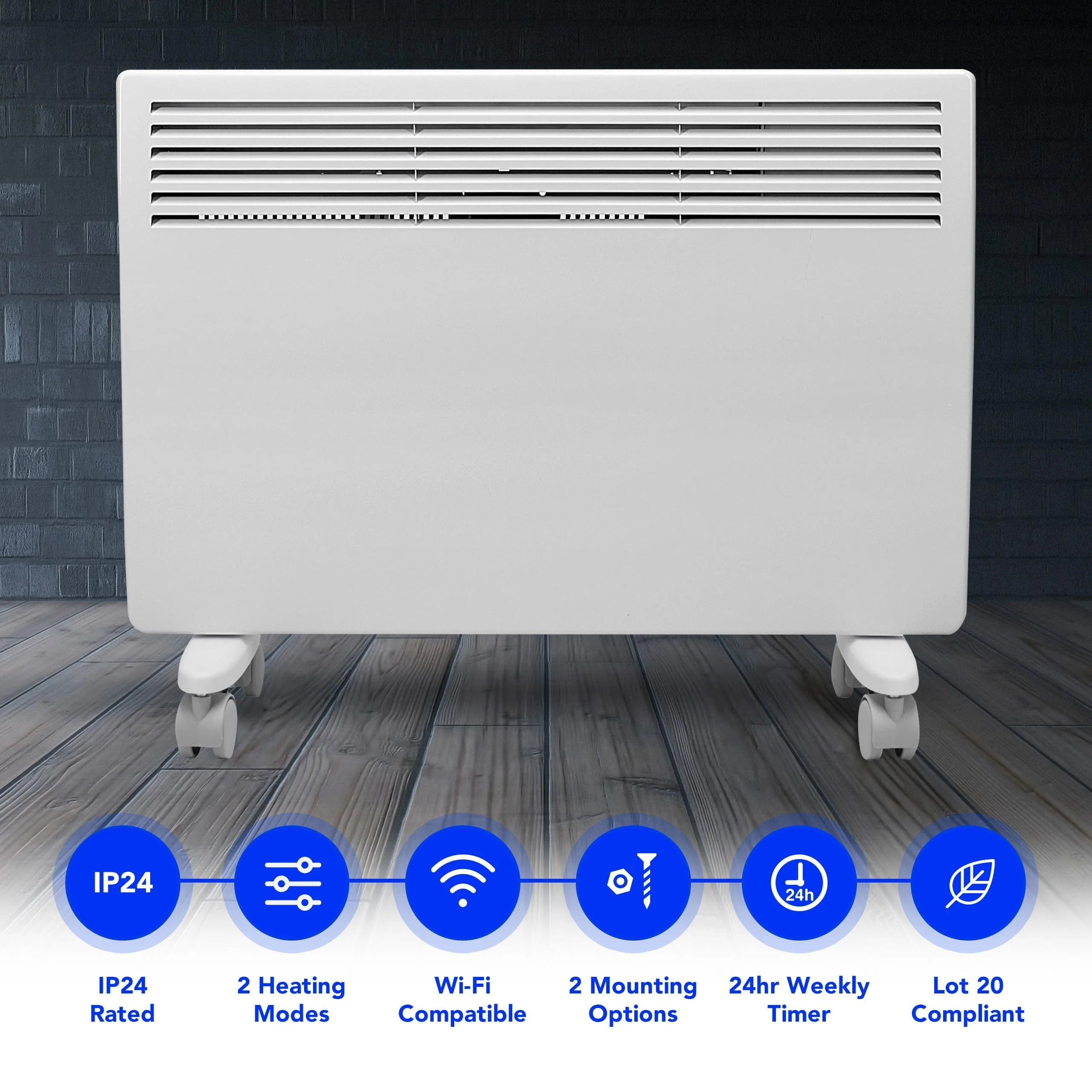 Devola Eco 1.5kw Wi-Fi Panel Heater With 24hr/7 Day Timer - DVM15WF - Return Unit - Image 3