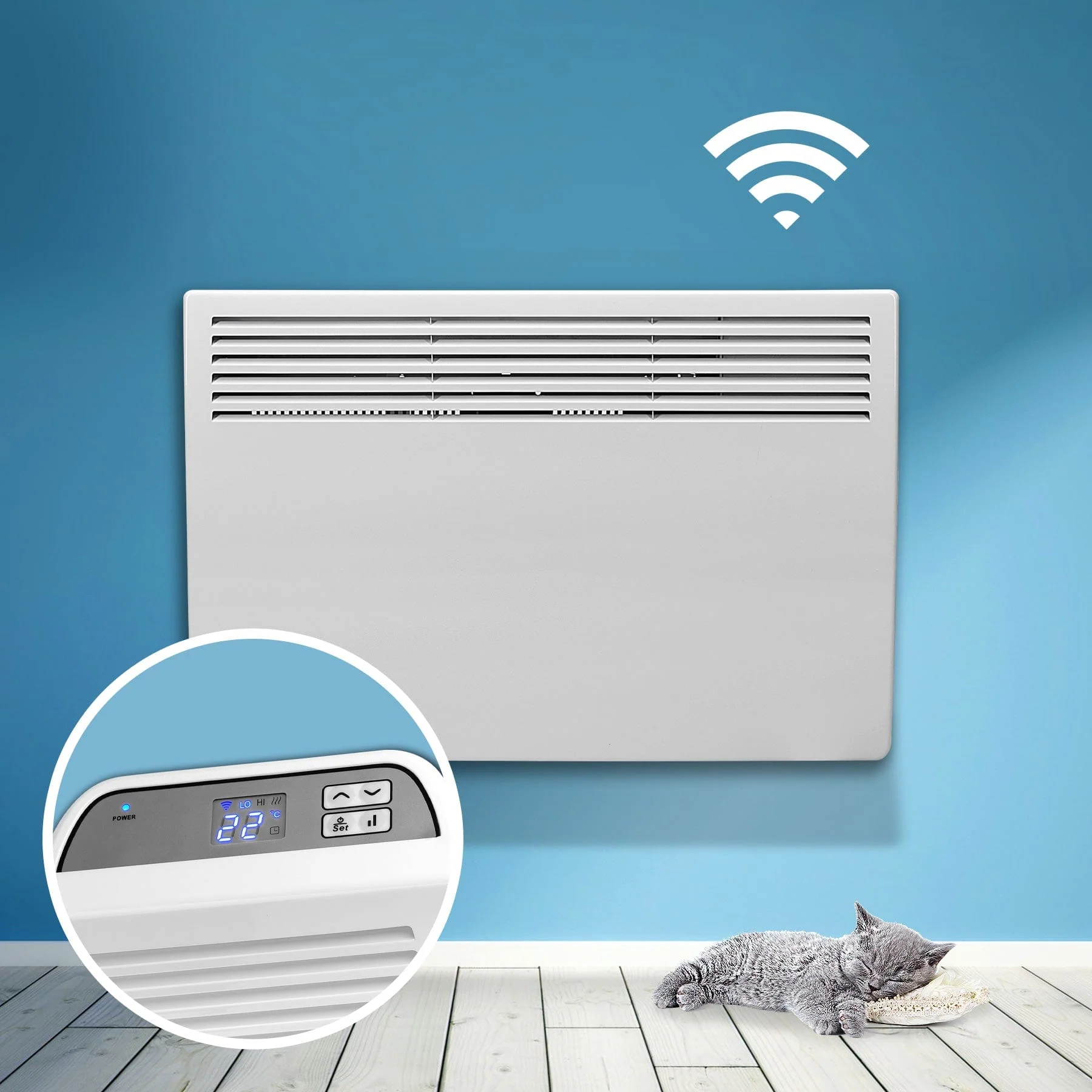 Devola Eco 1.5kw Wi-Fi Panel Heater With 24hr/7 Day Timer - DVM15WF - Return Unit - Image 7