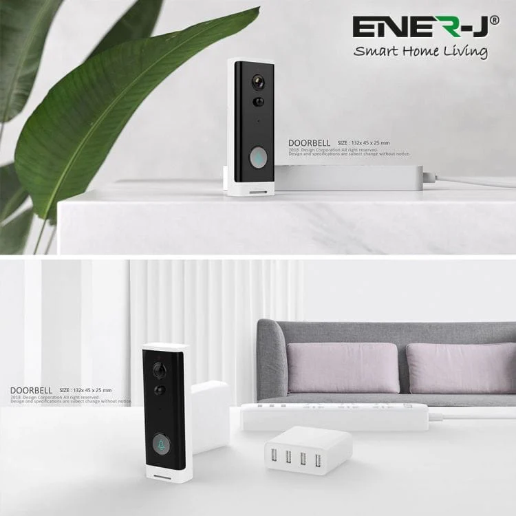 ENERJ Slim Wireless Video Door Bell & Chime - SHA5307 - Image 6
