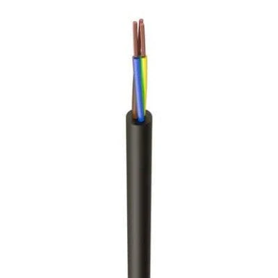 Jaylow 3183Y 1.0mm² 3 Core Flex Black 100m Drum - 3183Y1.0BK-100