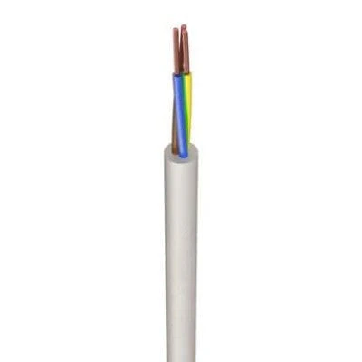 Jaylow 3183Y 1.0mm² 3 Core Flex White 100m Drum - 3183Y1.0WH-100