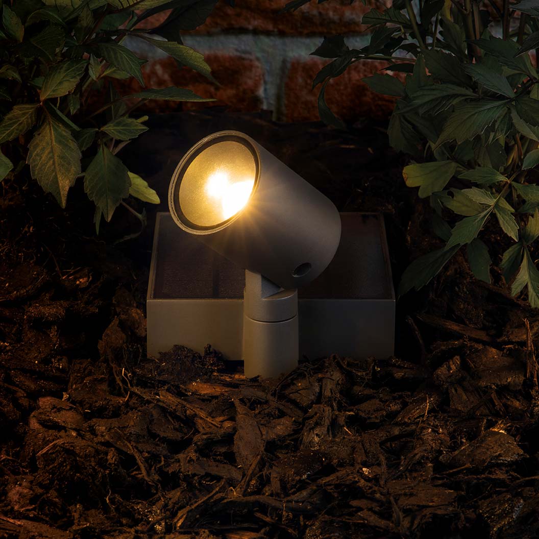 JCC 2W Directional Solar Spotlight IP65 Warm White (3000K) Anthracite - JC17068 - Image 2