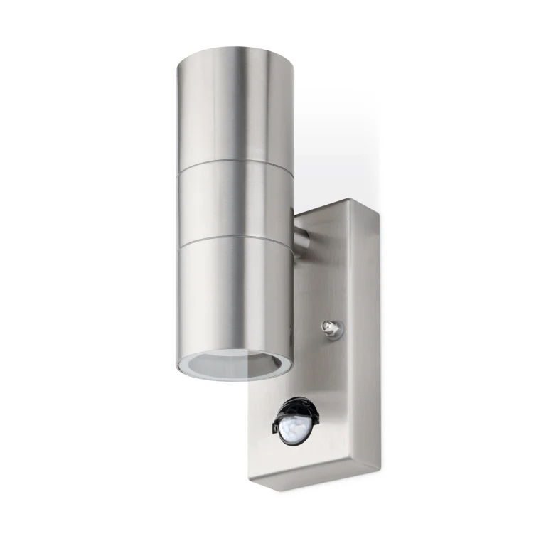 JCC Up/Down Wall Light GU10 with PIR (square base) - JC17063