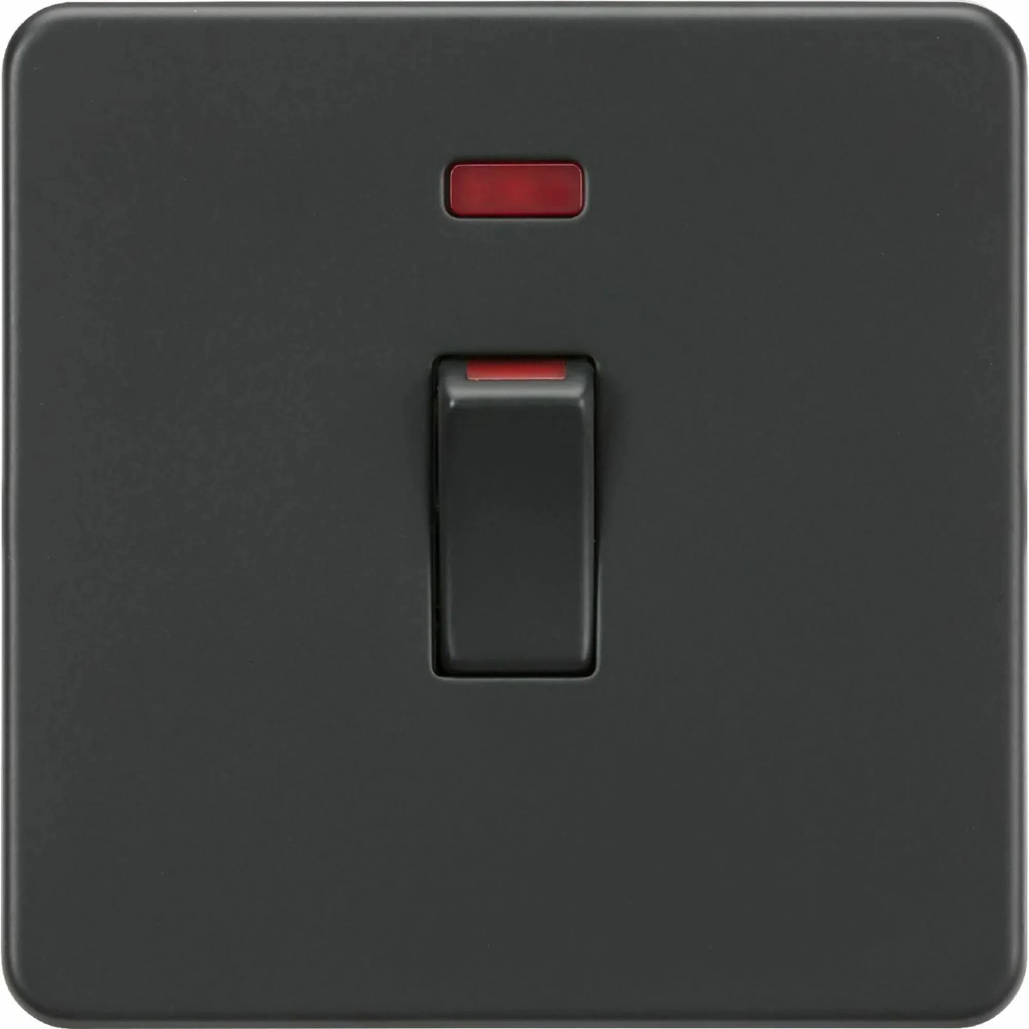 Knightsbridge 45A 1G DP switch with neon - anthracite - SF81MNAT