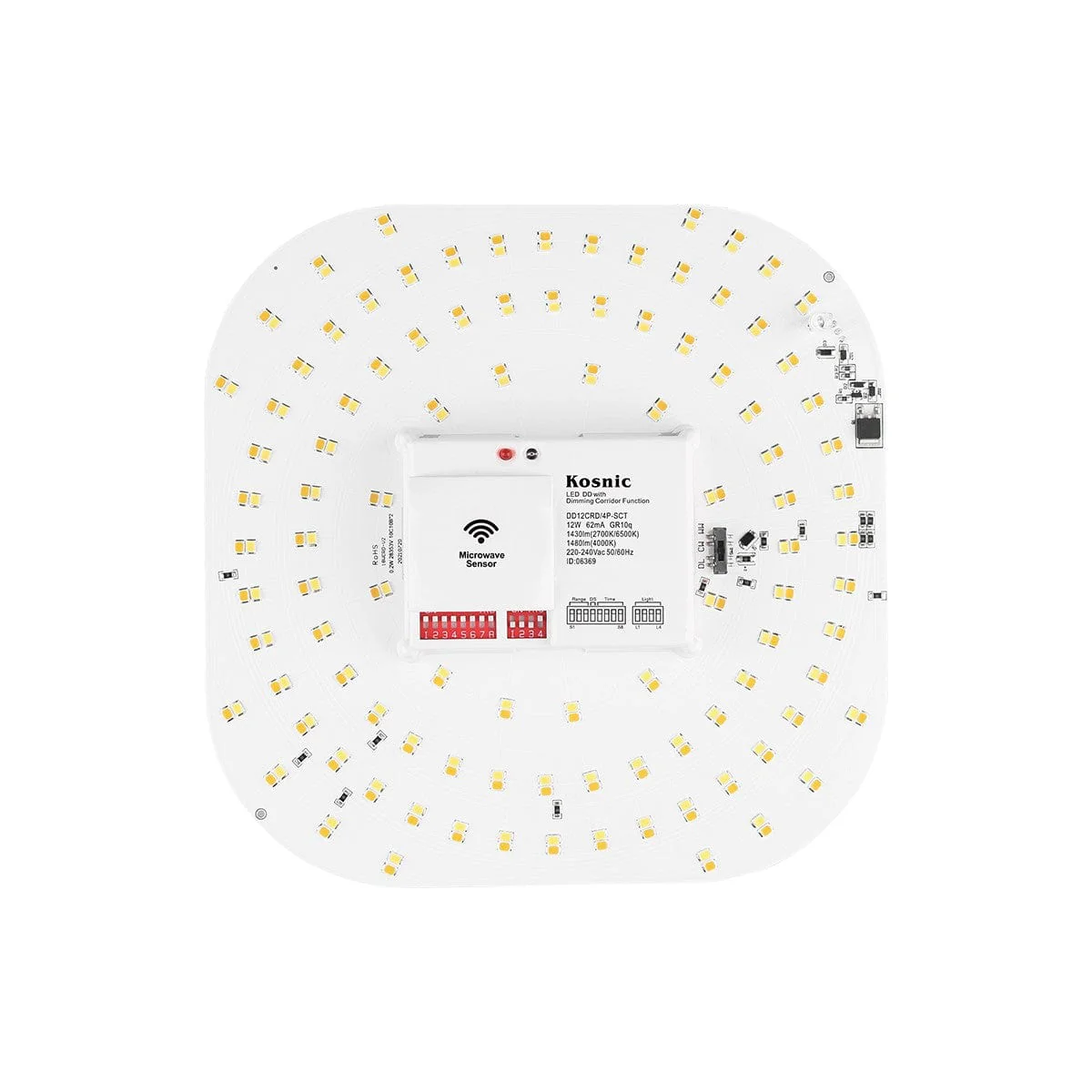 Kosnic 12W DD 4 Pin LED Lamp with Motion Sensor, CCT Switchable - DD12CRD/4P-SCT