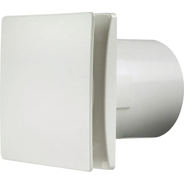 Manrose 150mm (6inch.) Bathroom Extractror Fan with Integral Timer - DECO150TW - Return Unit