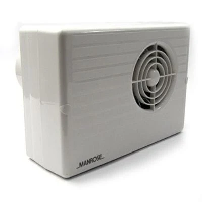 Manrose CF200T 100mm 4inch. Centrifugal Extractor Fan with Timer - Return Unit
