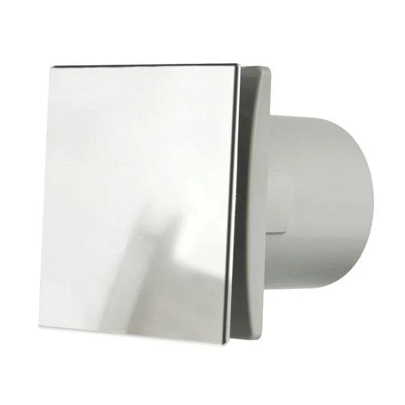 Manrose DECO100HC 100mm (4inch.) Bathroom Extractror Fan with Humidity Fan & Aluminium Front Cover - Return Unit